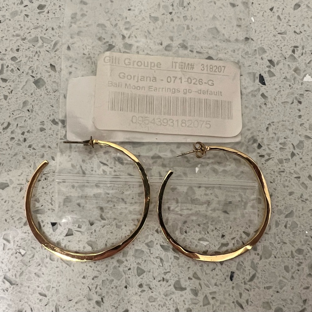 Gorjana Bali Moon Gold Hoop Earrings